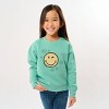 The Juniper Shop SmileyWorld Flower Outline Youth Sweatshirt - 2 of 4