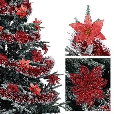 Christmas Garland, Artificial Garland, Indoor Outdoor Decoration, Christmas Flowers for New Year, Wedding, Home Decoration