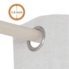 Awesome Home  Linen Blend Privacy and Light Filtering Texture Grommet Pair(2 Panels) - 4 of 4