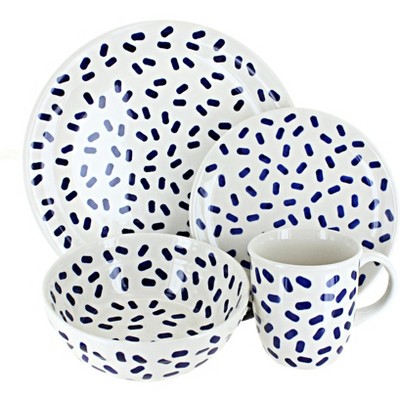 Blue Rose Polish Pottery Molly 16 Piece Dinnerware Set : Target