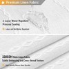 BAGOKIE 72"x72" Linen Blend Shower Curtain - 3 of 4