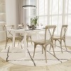 Emma and Oliver Set of 2 Weather-Resistant Wood Look Resin Cross Back Chairs for Indoor/Outdoor Use - 2 of 4
