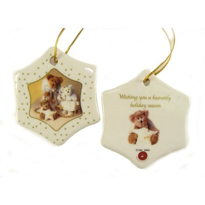 Northlight Club Pack of 192 White and Brown Boyds Holiday Bears Christmas Ornaments 3"