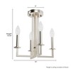 Hunter Fans 13" Bearden Ceiling Light Brushed Nickel Semi-Flush Mount - Industrial Elegance for Indoor Spaces - 4 of 4