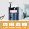 Haitral 3 Drawer Barrel Nightstand Dark Blue - 3 of 4