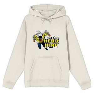Marvel Comic Luke Cage Classic Superhero Graphic Men's Black Hoodie - 1 of 1
