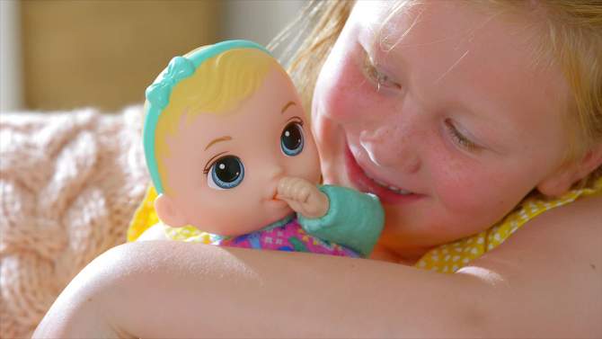 Baby Alive Sweet &#39;N Snugglier Baby Doll - Blonde Hair/Blue Eyes, 2 of 11, play video
