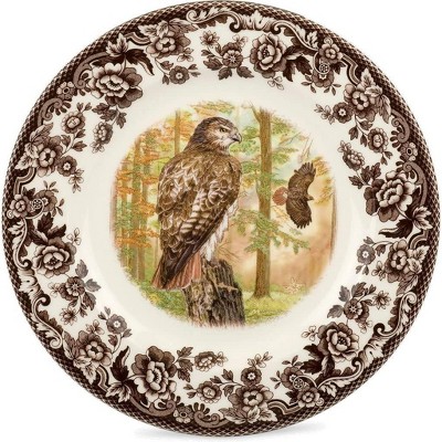 Spode Woodland 8” Dinner Plate, Perfect For Thanksgiving And Other Special Occasions, Made In England, Bird Motifs
