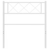 vidaXL Metal Headboard, White, 39.4" - 3 of 4
