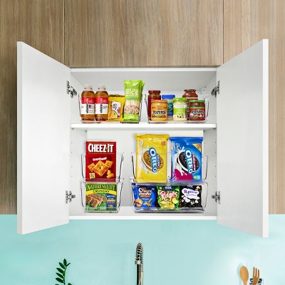 Sorbus 4 Pack Medium Open Front Clear Stackable Fridge Storage Bins - Great for Kitchen Organization, Pantry Storage and more — фото 3