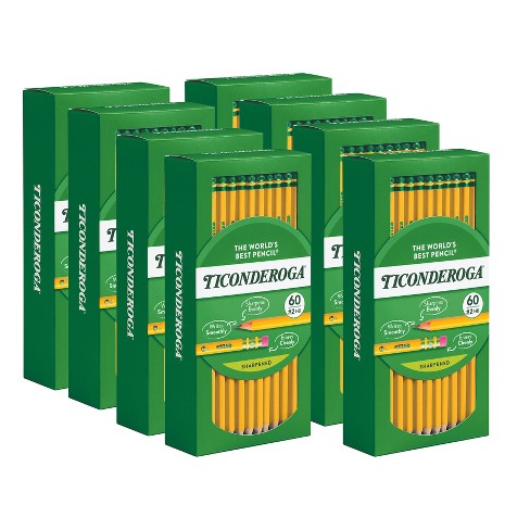 Ticonderoga Pencils #2 Yellow Tri-Write 8 Ct. Free Sharpener 1