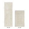 Lilly Crochet Collection 100% Cotton Tufted Reversible 2-Piece Bath Rug Set – Super Absorbent, Machine Washable Bathroom Mats with Crochet Pattern - 2 of 4