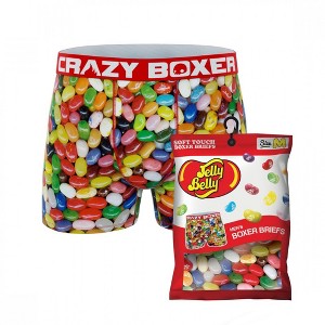Mens Crazy Boxers Jelly Belly Beans Boxer Briefs in Candy Bag - 1 of 4