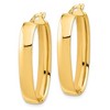 Black Bow Jewelry 6mm Polished 14k Yellow Gold Oval Hoop Earrings, 32mm (1 1/4 Inch) - 2 of 4