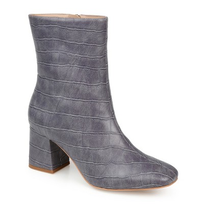 Journee Collection Women's Trevi Inside Zip Block Heel Booties