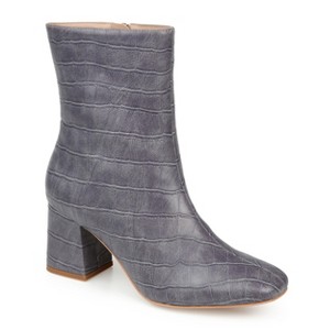 Journee Collection Women's Trevi Inside Zip Block Heel Booties - 1 of 4