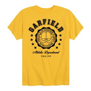 Boys' - Garfield - Varsity Seal Short Sleeve Graphic T-Shirt - 1 of 4