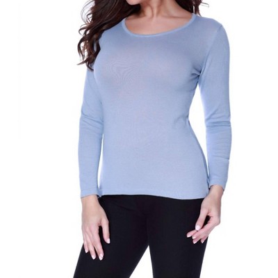 Women's LONG SLEEVE SCOOP NECK TOP - ANGEL
