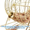 GSE Bingo Game Set with Large Brass Cage, 10 Shutter Slide Bingo Cards, Wood Master Board & 7/8" Calling Balls for Large Groups, Parties, Game Night - 3 of 4