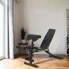 Soozier Adjustable Weight Bench, Multi-Functional Dumbbell Bench Sit Up Workout Incline Bench Strength Training Equipment for Home Gym - 3 of 4