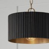 Capital Lighting Donovan 1 - Light Semi-Flush Mount in  Black Stain/Matte Brass - 2 of 4