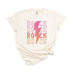 Simply Sage Market Women's Rock Stacked Short Sleeve Garment Dyed Tee - 1 of 2