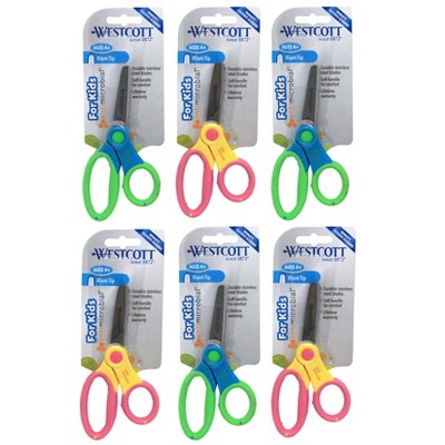 Westcott Kleencut Kids Scissors, Blunt, 5, Assorted Colors (42516)