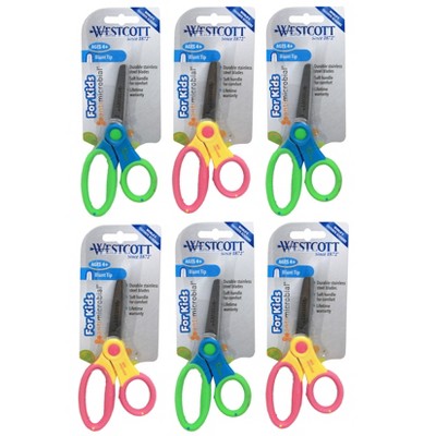 Westcott - Westcott School Kids 5 Scissors, Blunt, 6 Pack (16454)