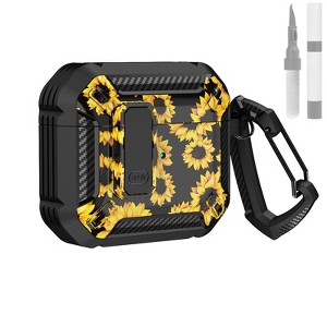 HTUTWOO Apple AirPods 3 Case Cover Solid Armor Series Cool Shockproof Protective Case with Keychain - 1 of 4