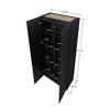 GDFStudio Biljon Modern Freestanding Wardrobe Closet with 7 Storage Compartments - 3 of 4