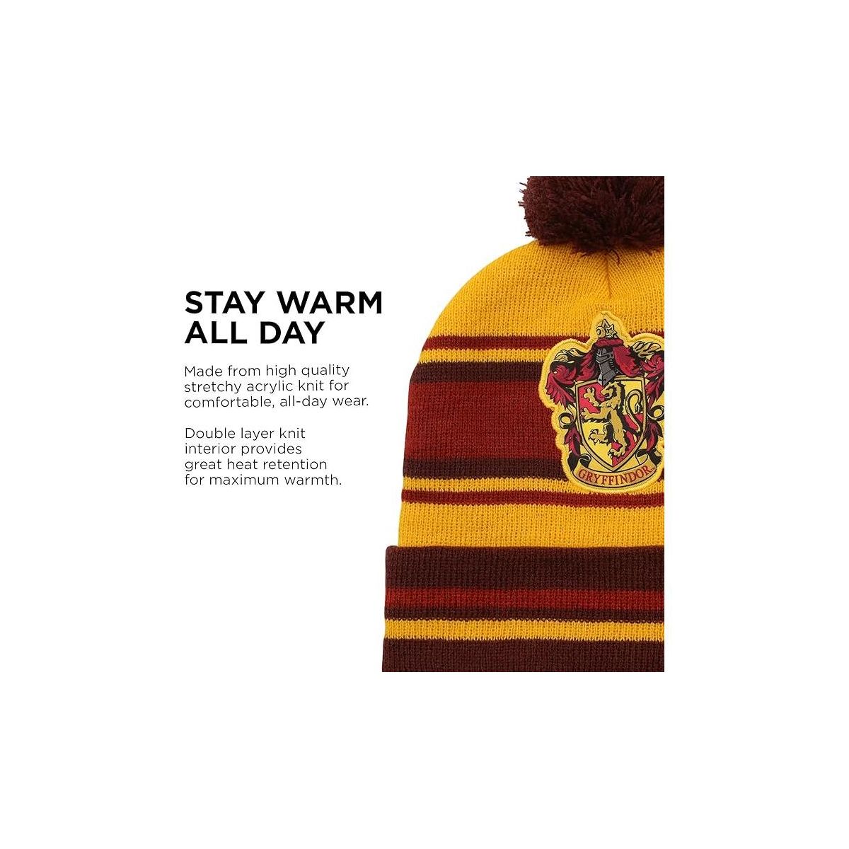 Harry Potter Kids Winter Hat Gloves Scarf Set for Boys and Girls, Winter Hat for Kids 4-14 Years - thumbnail 5