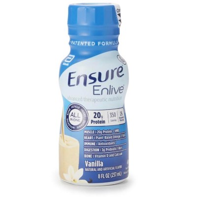 Ensure Enlive Advanced Nutrition Shake Vanilla, 8 oz, Case of 24