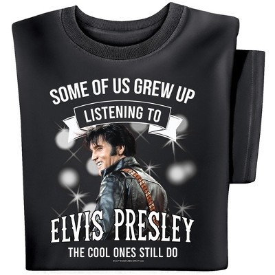 Collections Etc Some Of Us Grew Up Listening To Elvis Presley Short Sleeve Graphic Tee