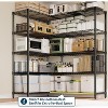 5-Tier Metal Wire Storage Rack, Heavy Duty 1325 lbs Capacity, Adjustable Industrial Shelving for Kitchen & Garage - 3 of 4