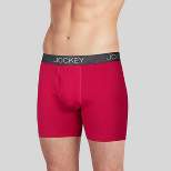 Jockey Generation™ Men's 3pk Stay New Cotton Boxer Briefs - Berry/Sea Breeze Stripe/Poseidon