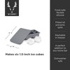 Viski Highball Ice Cube Tray with Lid | 1.5-Inch Ice Trays & Molds, Grey - 3 of 4