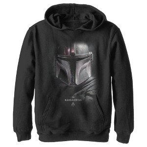 Boy's Star Wars The Mandalorian Bounty Hunter Shadow Pull Over Hoodie - 1 of 3