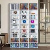 VEVOR Media Storage Cabinet, 9-layer DVD Shelf Holds up to 756 CDs, Adjustable CD Shelves 27 Compartments, Protects & Organizes Music, Movie - 2 of 4