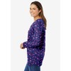 Woman Within Perfect Printed Long-Sleeve V-Neck Tee - 4 of 4