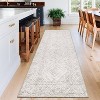Washable Rugs for Living Room Vintage Geometric Area Rug Farmhouse Non-Slip Low Pile Carpet Home Decor - 2 of 4
