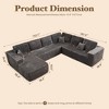 XIZZI Modular Sectional Sofa Couch, L/U-Shape Upholstered Couch, Modern Minimalist Couches for Living Room, Free Combination Deep Seat Corner Couch - 3 of 4