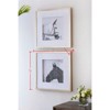 VisioGear Set of 2 Wall Art Horse Animal Printing, Wall Decor Accent, Golden&White, 22"*22"*1.2" - 3 of 4