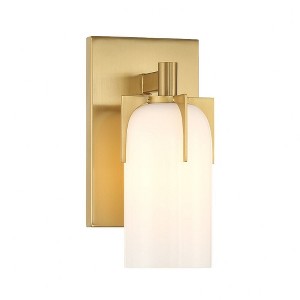 Savoy House Caldwell 1 - Light Vanity in  Warm Brass - 1 of 1