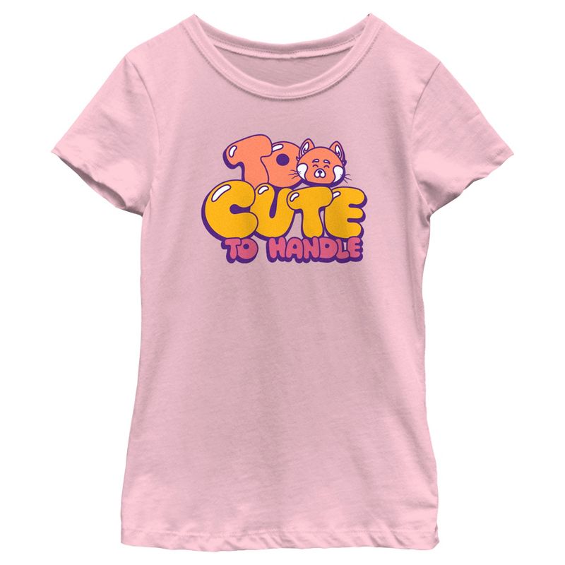 Girl's Turning Red Too Cute To Handle T-Shirt, 1 of 5