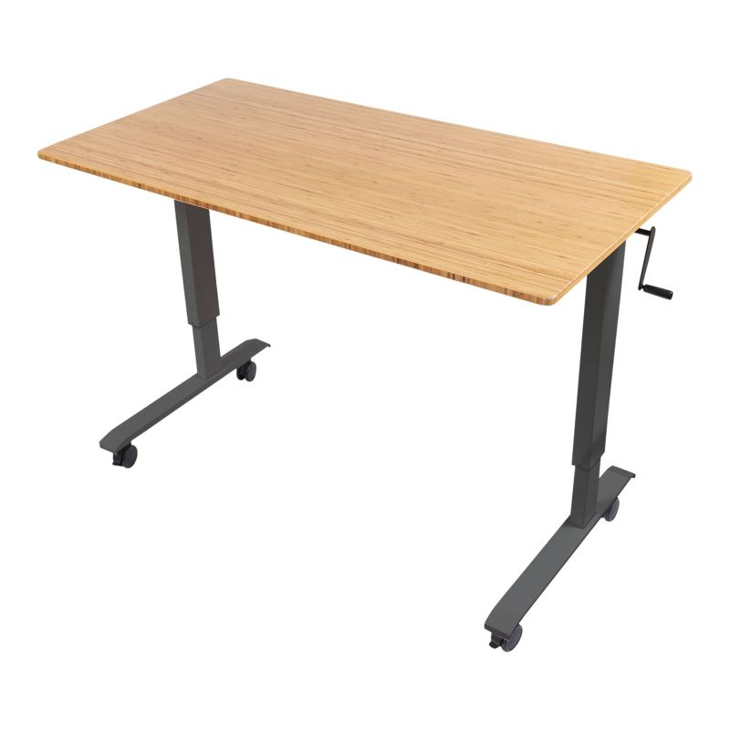 Stand Up Desk Store Crank Adjustable Height Rolling Standing Desk, 1 of 4