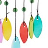Zingz Home Glass Leaves Wind Chime - Butterfly Iron Ornament - 2 of 4