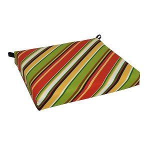 Blazing Needles, 20-inch by 19-inch Patterned Outdoor Chair Cushion - 1 of 2