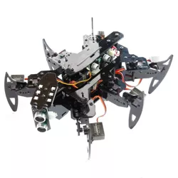 Adeept ADA033 Controllable Hexapod Spider Walker Crawler Buildable STEM Robotics Kit Package for Aduino with Android App, Python GUI, and PDF Manual