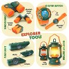 Hearth & Harbor Kids Camping Play Set - 17PC Kids Camping Set with Pop Up Tent, Campfire & Camping Toys - Kids Adventure Kit for Christmas - 4 of 4