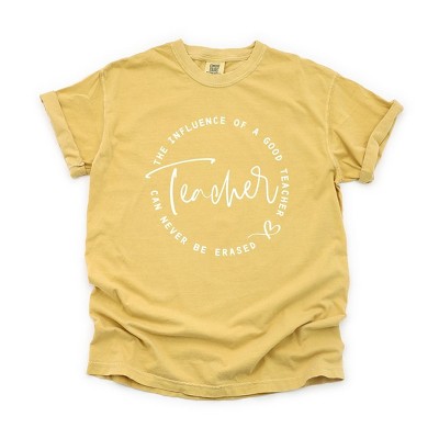 Simply Sage Market Women's The Influence Of  A Good Teacher Circle Short Sleeve Garment Dyed Tee
